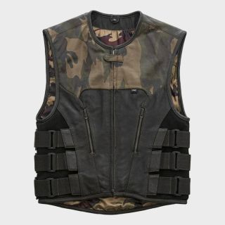Mens Hunt Club Swat Leather Vest