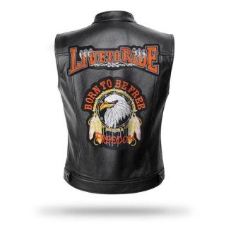 Live To Ride Leather Vest