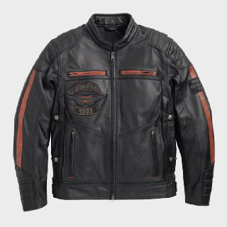 MEN'S TRIPLE VENT SYSTEM EXMOOR HARLEY DAVIDSON LEATHER JACKET