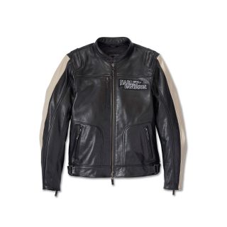Mens Enduro Screamin Eagle Leather Jacket