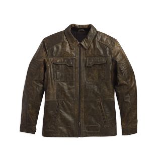 Mens Flex-Head Leather Jacket