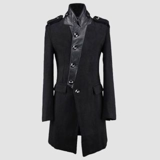 Mens Gothic Wool Long Coat