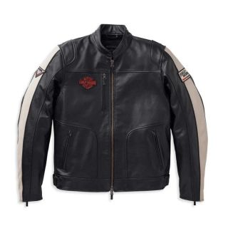 Mens Harley Davidson Enduro Leather Riding Jacket