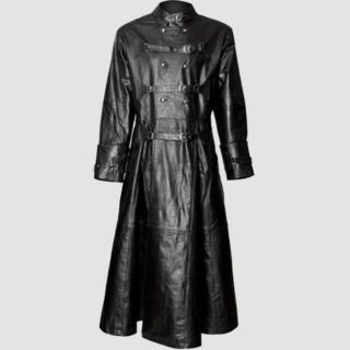 Mens Leather Trench Coat Impassion