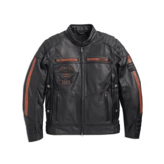 Mens Triple Vent System Exmoor Leather Jacket