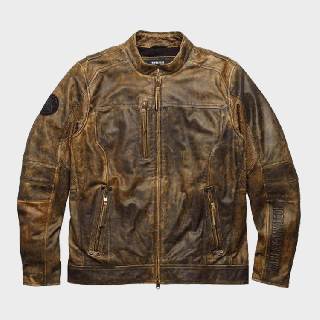 MIRAMAR DISTRESSED HARLEY DAVIDSON LEATHER JACKET