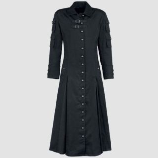 Neo Hunter Long Black Trench Gothic Coat