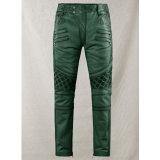Outlaw Burnt Green Leather Pants
