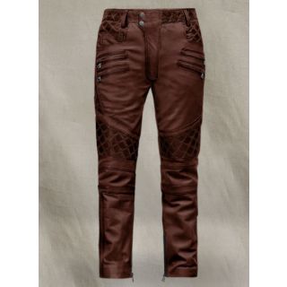 Outlaw Burnt Maroon Leather Pants