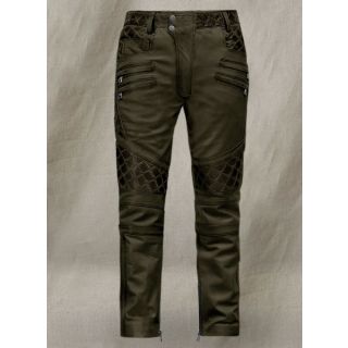 Outlaw Burnt Olive Leather Pants
