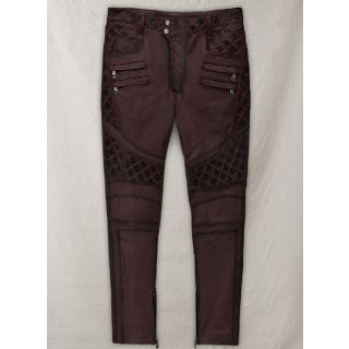 Outlaw Burnt Wine Leather Pants