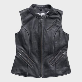 Women's Club Quinn  Style Leather Vest