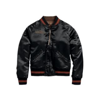 REVERSIBLE SATIN BOMBER JACKET