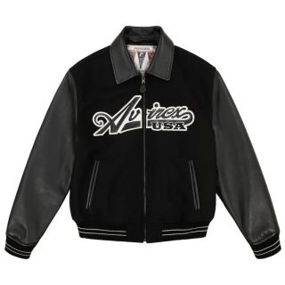 Avirex Script Wool Leather Jacket