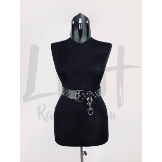 Statement Black Over Neck Harness Belt