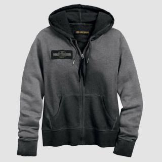 Harley Davidson Women's Embroidered Eagle Zippered Hoodie