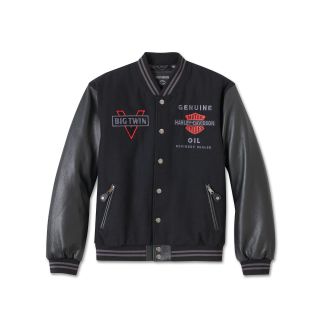 V-Twin Varsity Leather Jacket