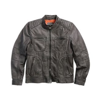 Washed Lambskin Leather Jacket