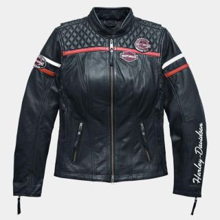 Women Miss Enthusiast H-D Triple Vent System Leather Jacket