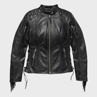Women's Boone Fringed Leather Jacket