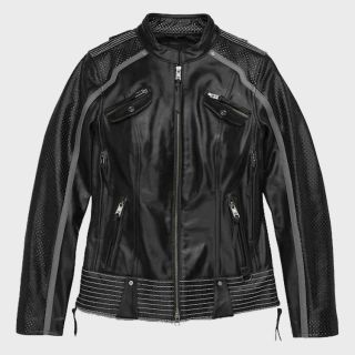 Women's Hairpin Leather Jacket
