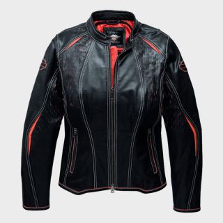 Women's Harker Perforated Leather Jacket with Coolcore Technology
