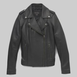 Women's Lisbon Debossed Leather Jacket