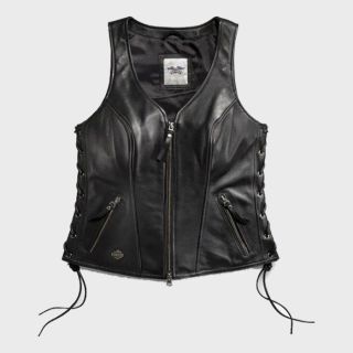 Womens Avenue Leather Vest