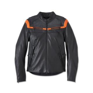 Womens Capitol Triple Vent System Leather Riding Jacket