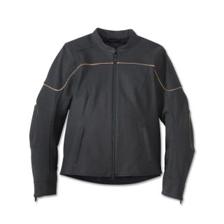 Womens Harley Davidson Merit Perforated Leather Jacket